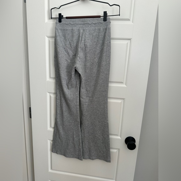 Aritzia Sunday Best Gray Flare Waffle Knit Pants - Picture 4 of 5
